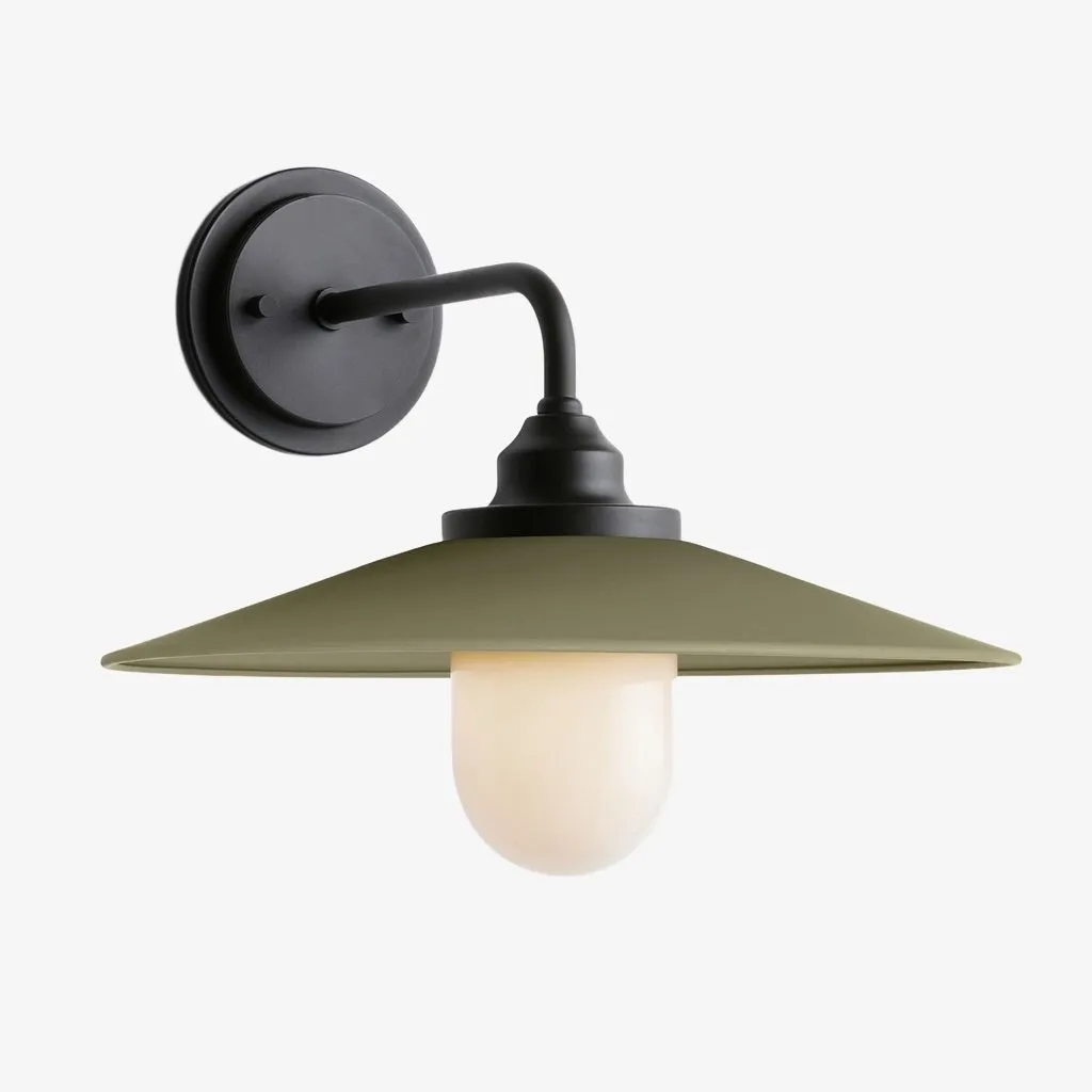 Cordax Utility-Inspired Wall Sconce - Metal and Glass for Indoor Outdoor Decor KL2030