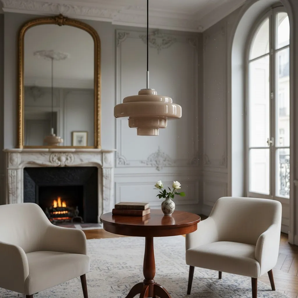 Modern Bauhaus Elegant Glass Effect Pendant Light KL1100