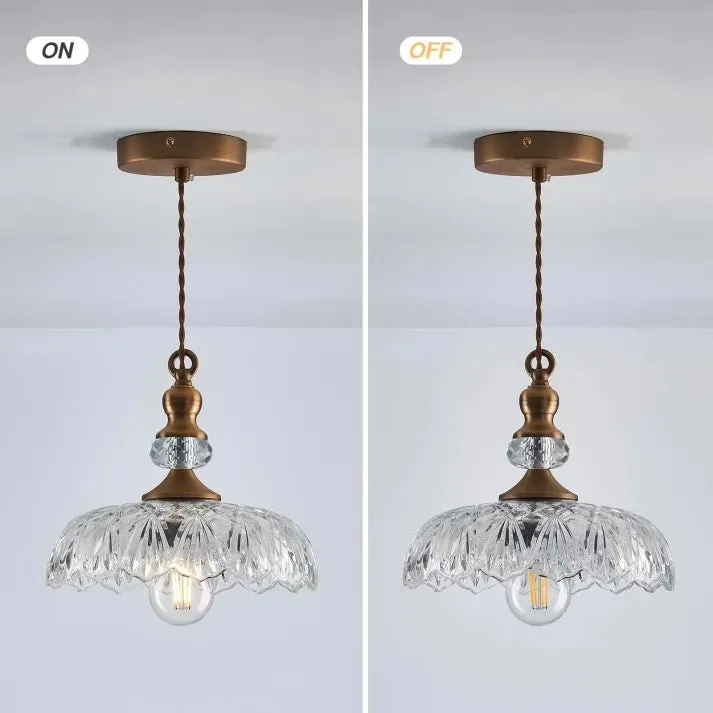 Mid Century Mini Kitchen Island Glass Pendant Light KL843