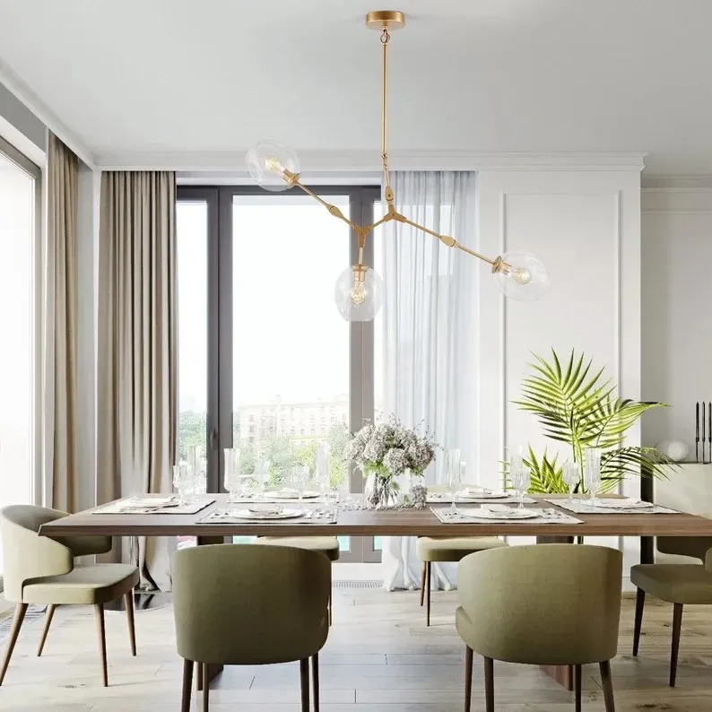 Branching bubble chandelier