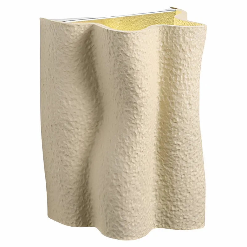 French Folded Resin Ribbed Wall Sconce For Hallway KL161