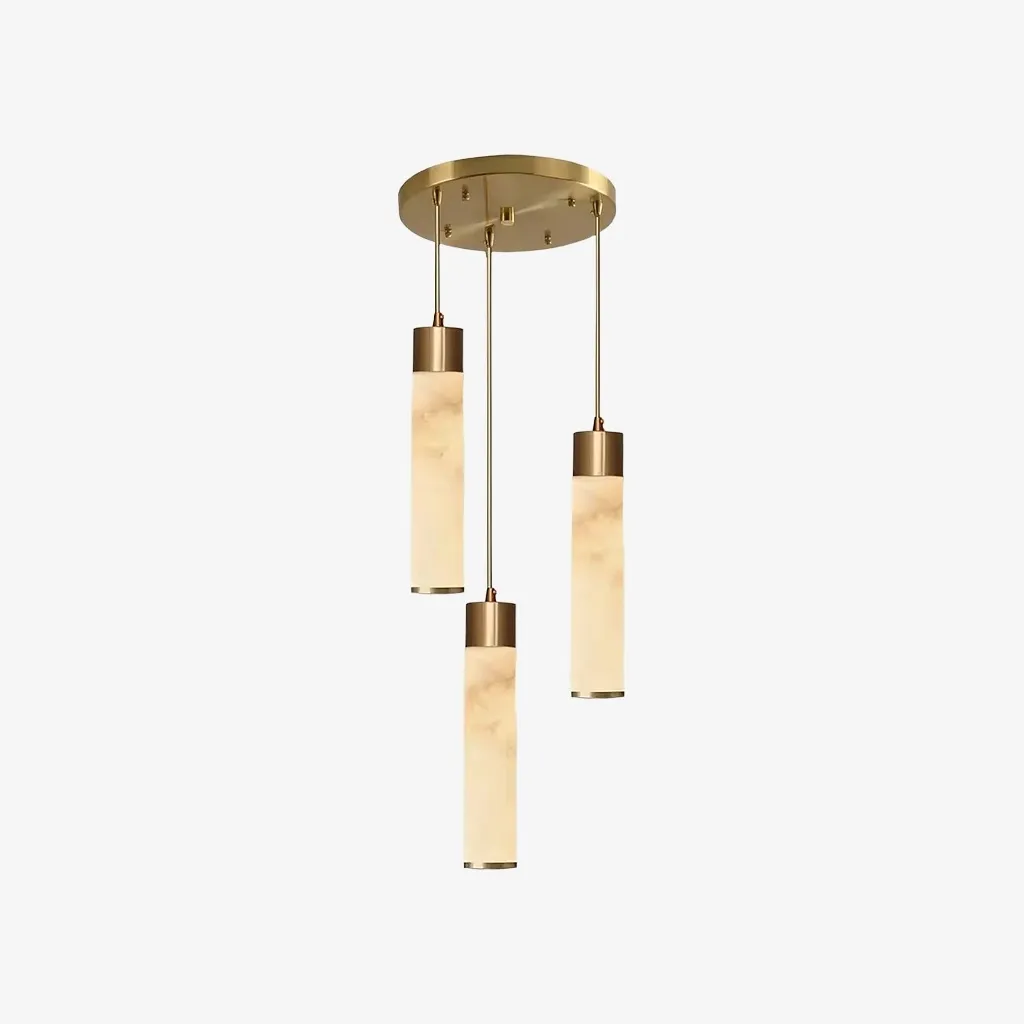 Solaryx Minimal Cylindrical Silhouette Pendant Light - Modern Style Lamp for Kitchen KL2282