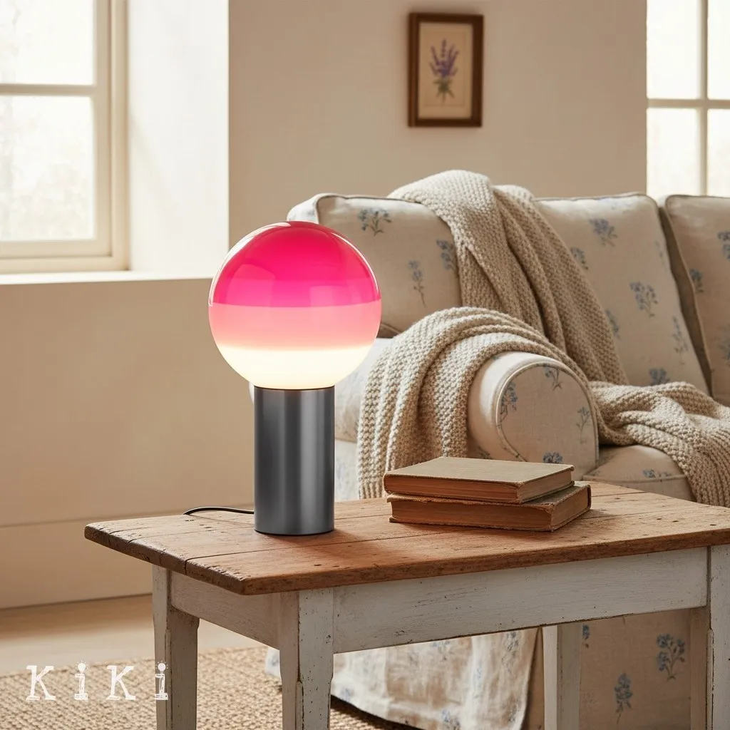 Tintelle Sphere Desk Lamp - Modern Style Table Lamp with Glass Shade KL2093