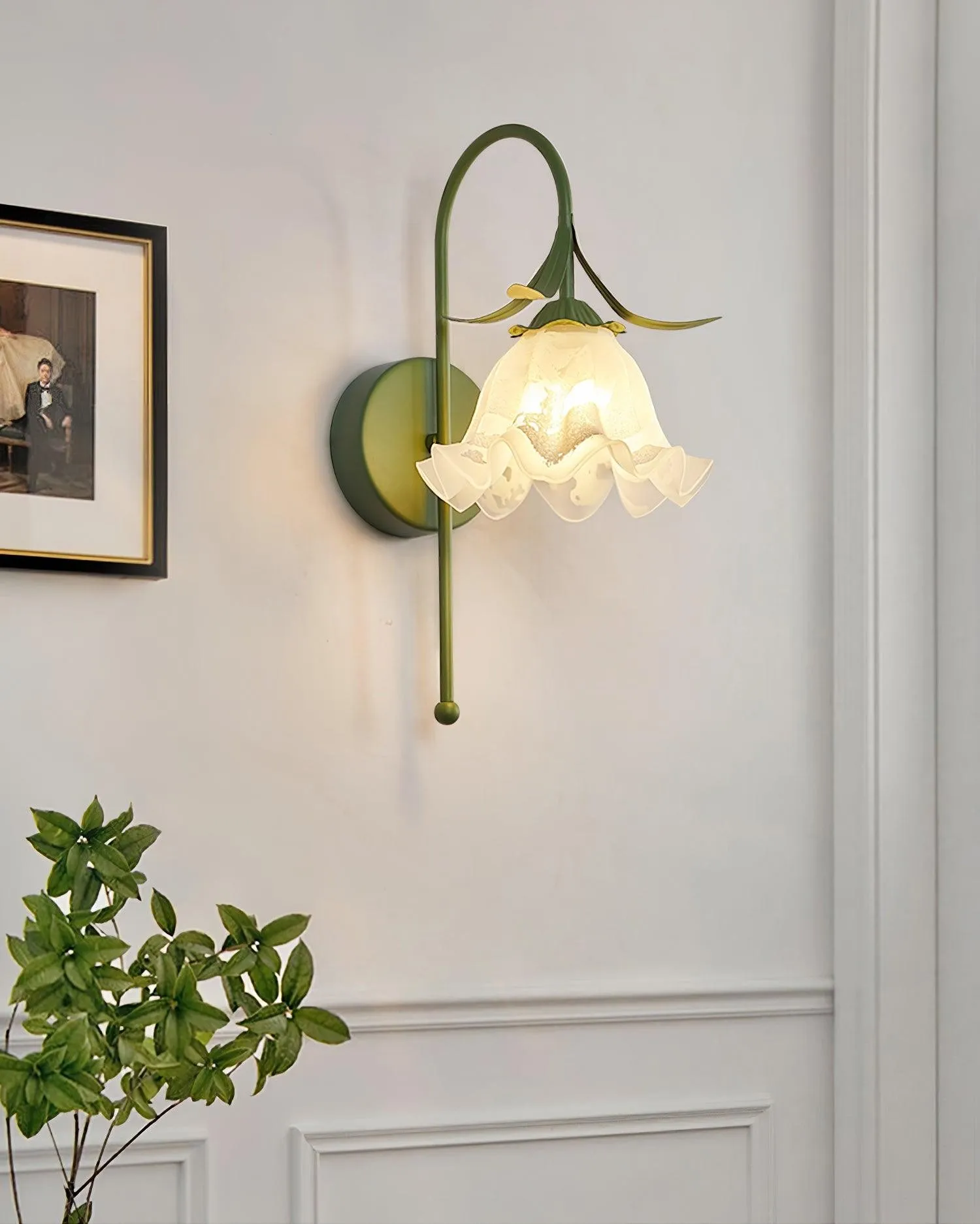 French Cream Style Flower Wall Lamp KL473