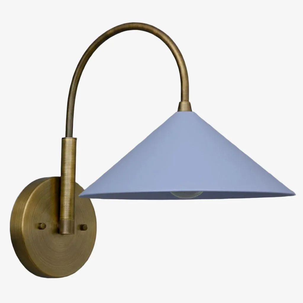Curva Metal Vintage Wall Sconce  - Elegant Cone Shade for Bedrooms KL1511