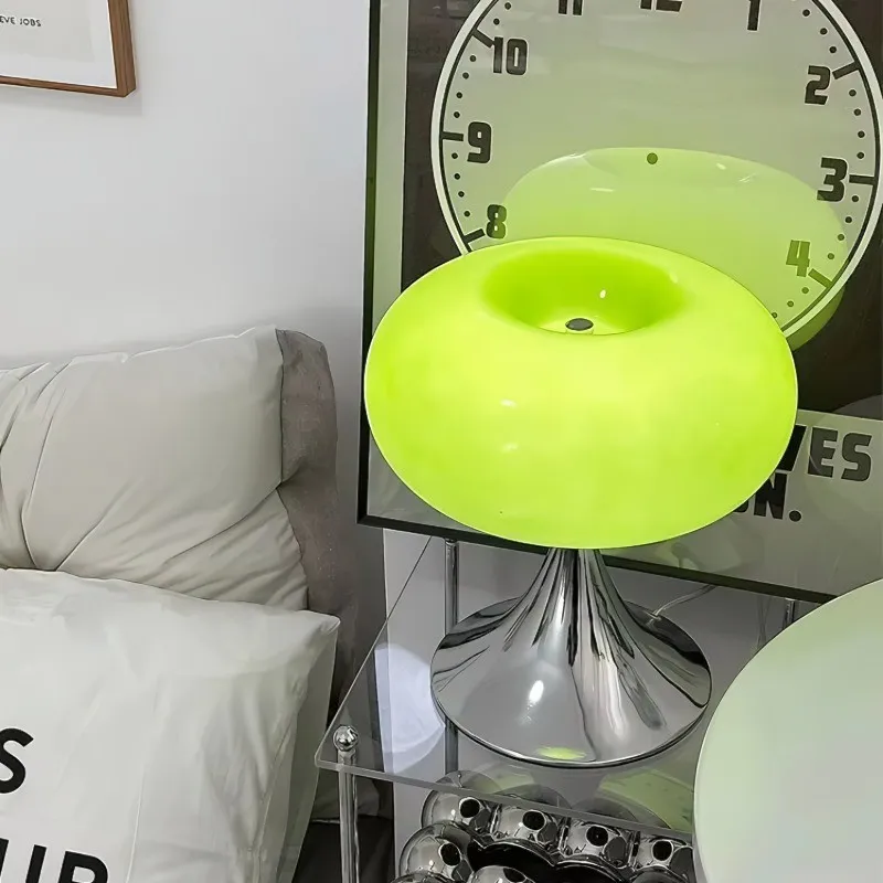 Lollora Apple Metal Glass Table Lamp - Soft Mood Lighting for Nightstand and Study KL128