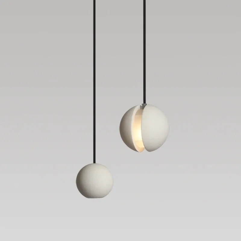 Minimalist Moon Cement Led Pendant Light KL199
