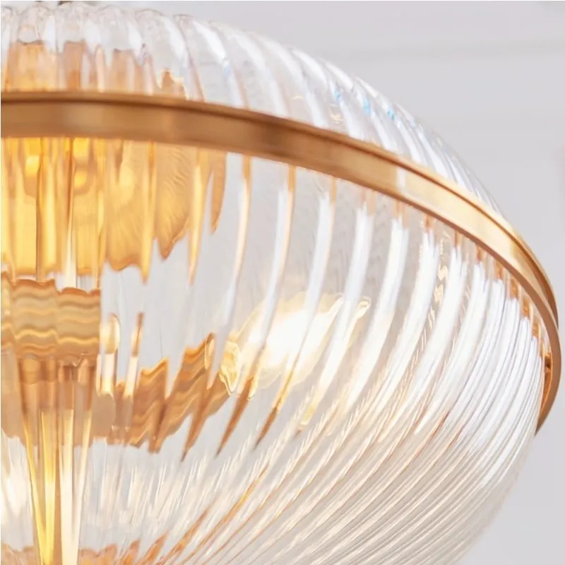 Luntra Contemporary Multi-Light Pendant with Textured Glass for Bedrooms and Hallways KL1904