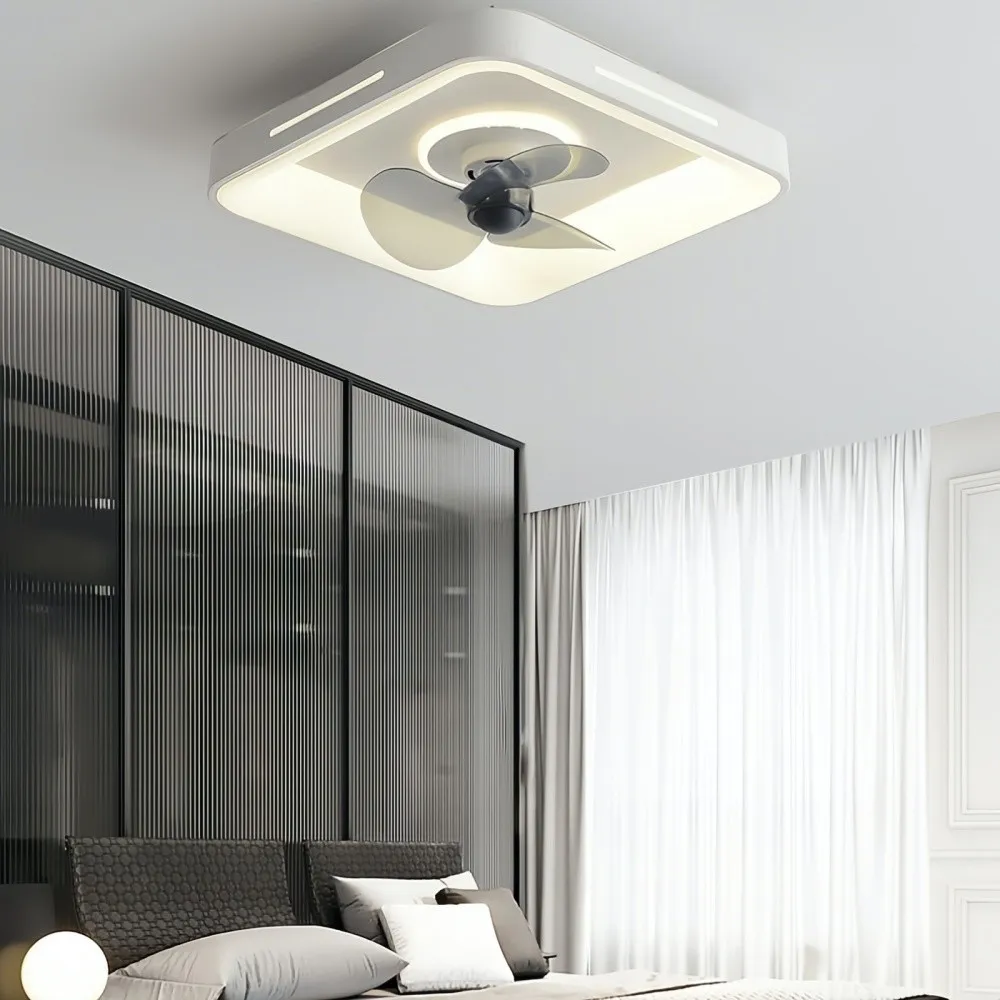Modern Slient LED Ceiling Fan Light for Bedroom KL931