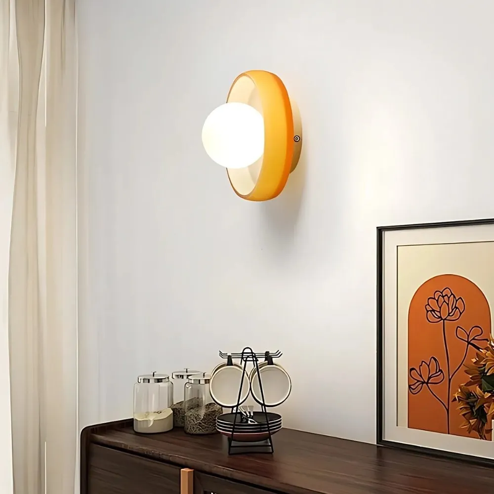 Colorful Glass Disc Orb Wall Ceiling Lamp KL915