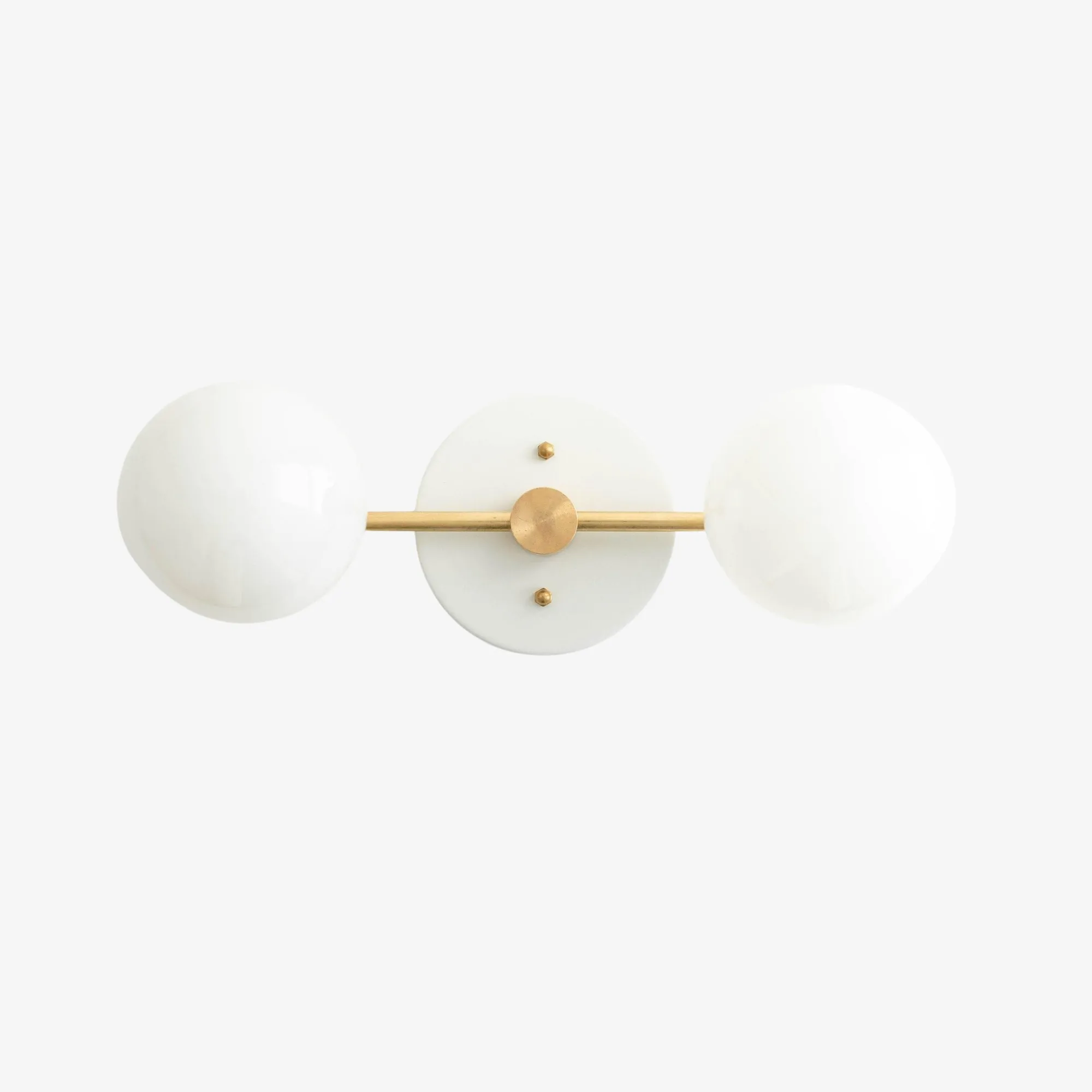 Glorica Glass Vanity Light - Modern Brass Wall Sconce for Bathroom Style KL1422