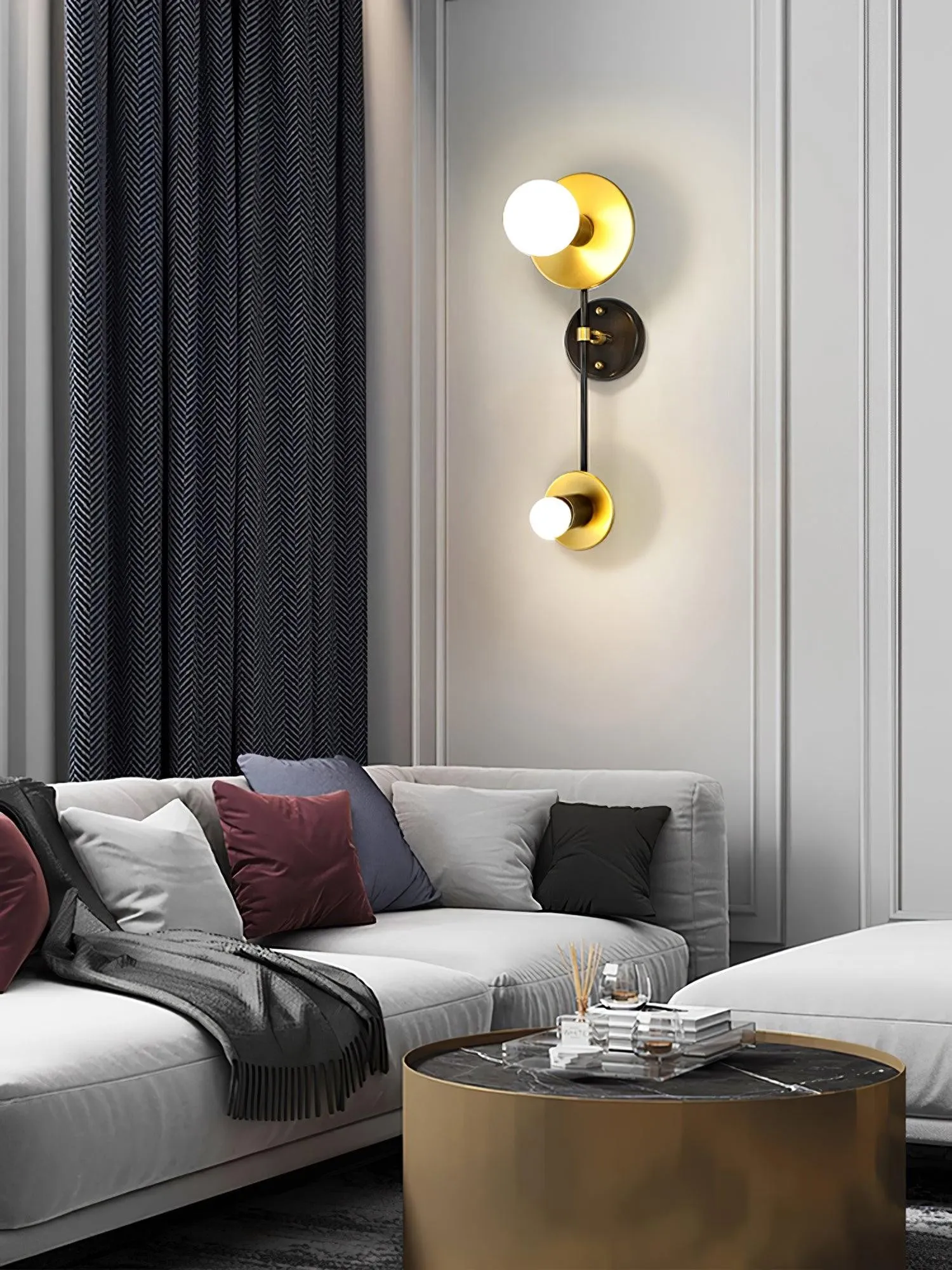 Simple Crystal Bubble Wall Light KL237