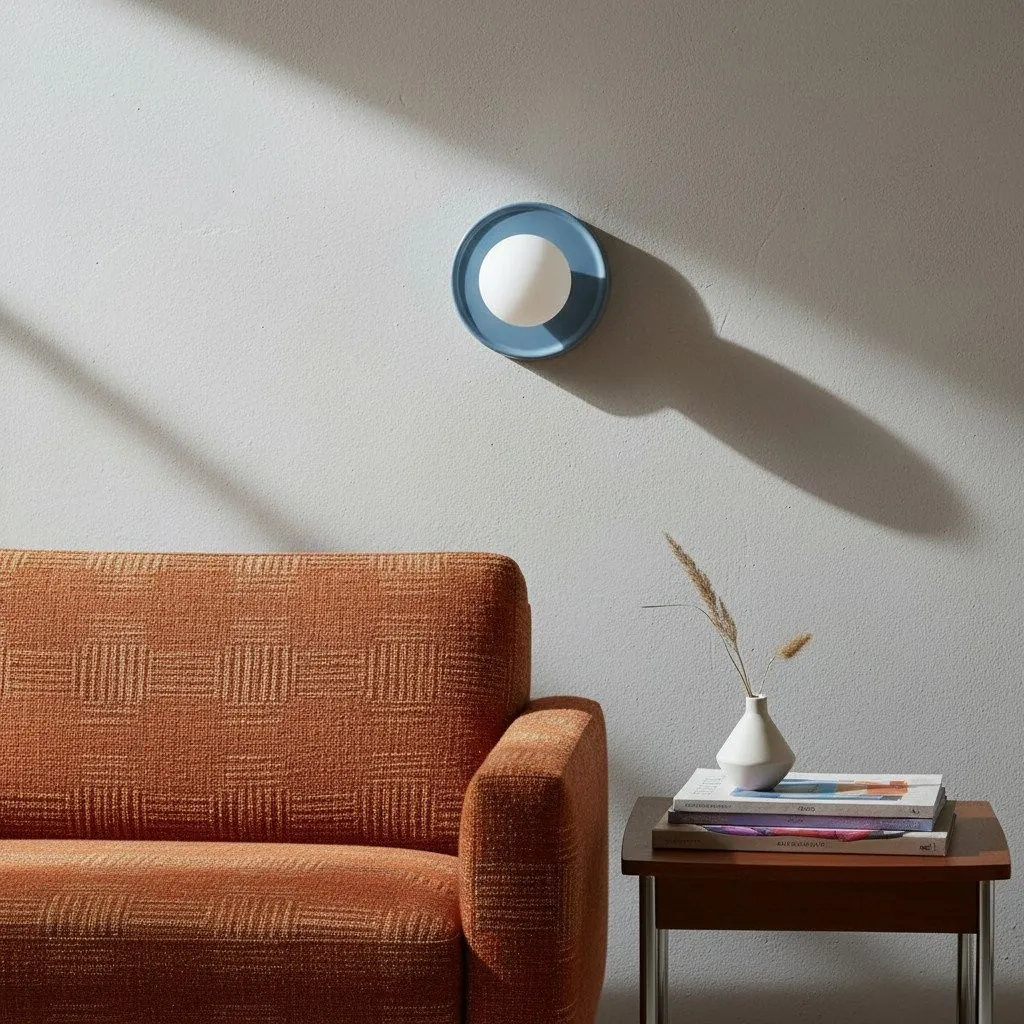 Soina Minimalist Globe Wall Light with Ceramic Base - Warm Ambient Lighting for Home KL1684