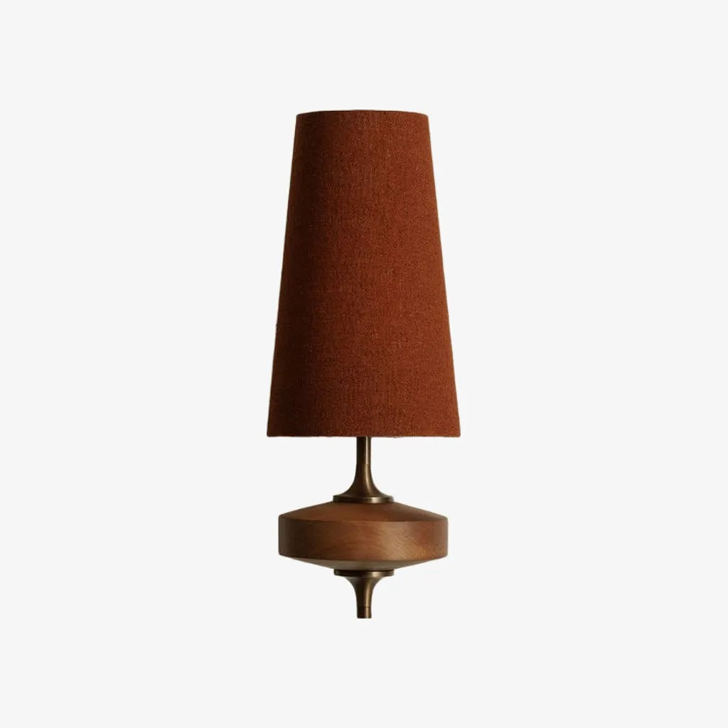 Hour Retro Fabric Shade Wall Sconce – Mid-Century Inspired For Vanity or Bedside KL1176