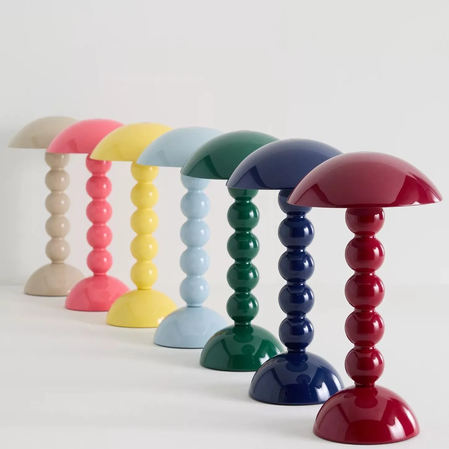 Modo LED Table Lamp - Orb-Stacked Base Mushroom Shade Perfect for Living Room or Bedroom KL1653