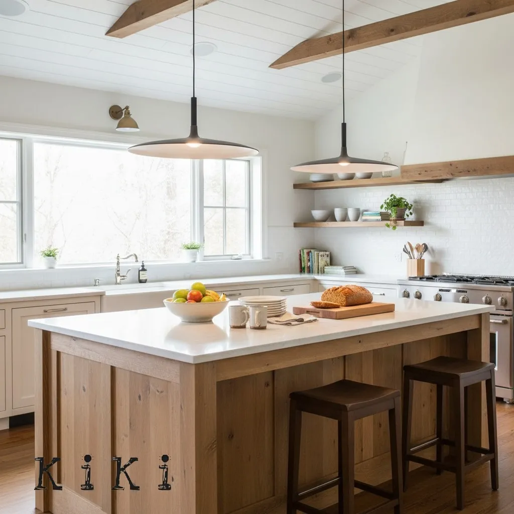 Aplomb Large Pendant Lamp - Minimalist Resin LED Pendant Light for Kitchen