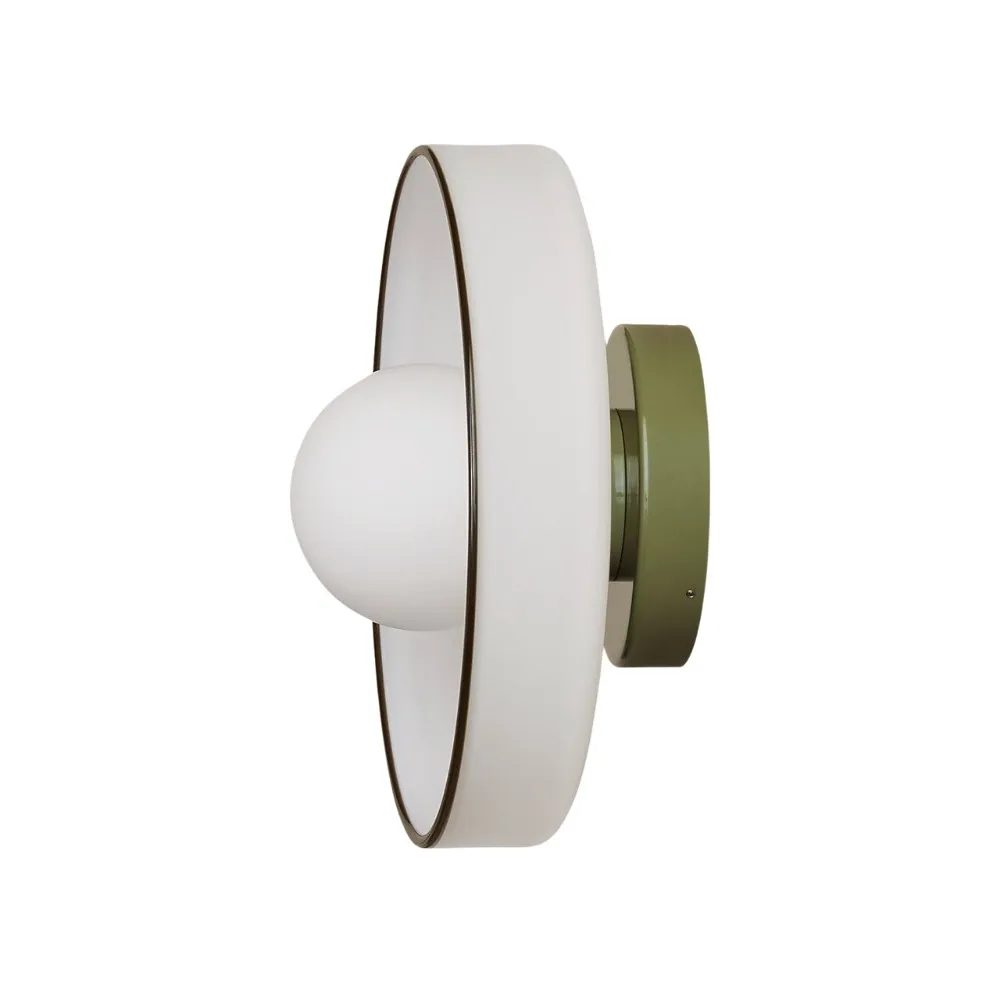 Kalo Round Glass Metal Base Wall Light Ceiling Light- Disc Orb Wall Sconce for Modern Interior KL922