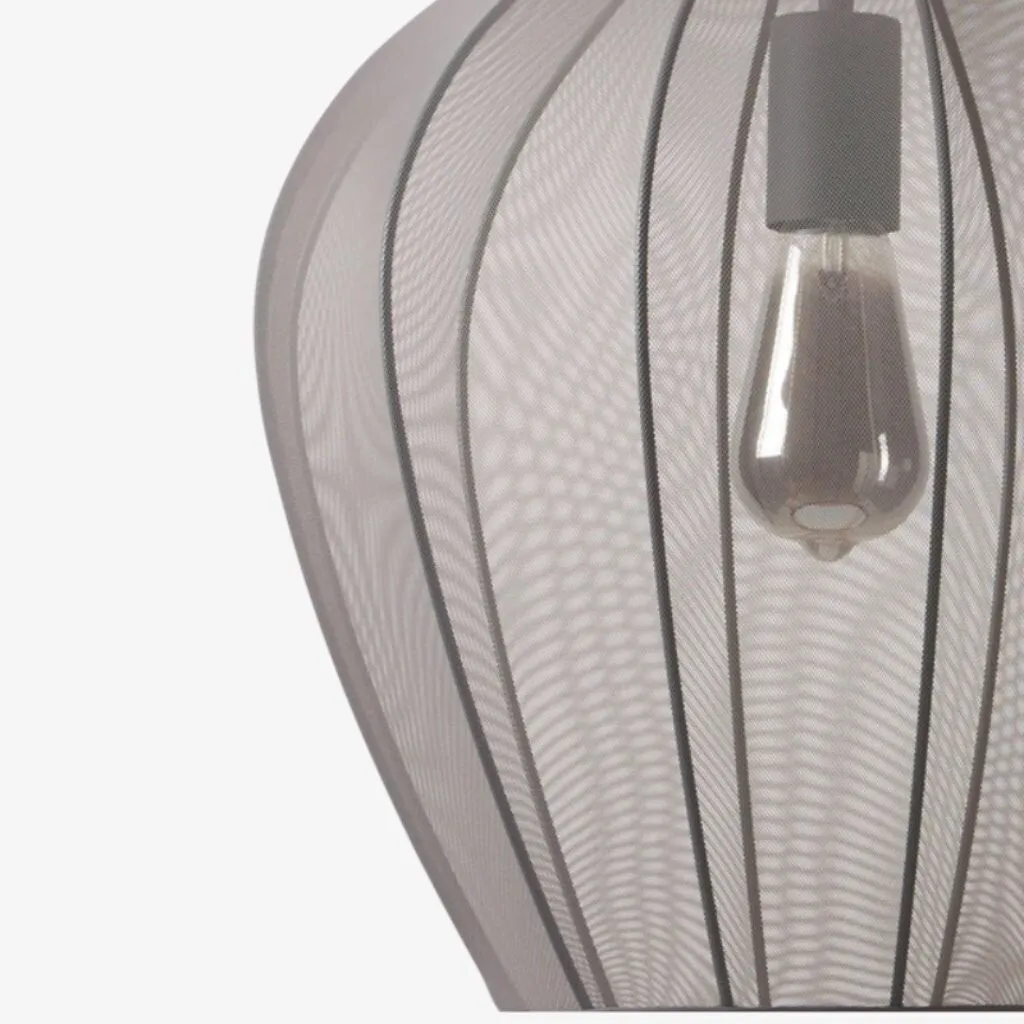 Lumifil Modern Mesh Pendant Light - Hanging Fabric Lghts are Suitable for Dining Rooms or Kitchen Islands KL1736