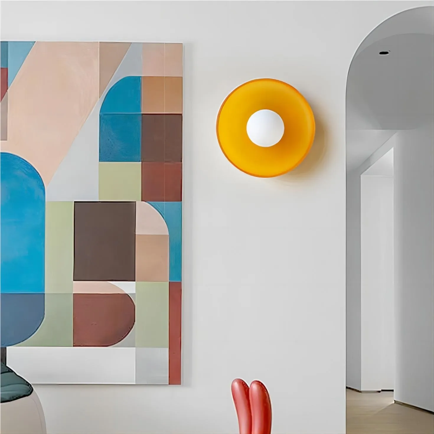 Morandi Disc Orb Wall Ceiling Lamp