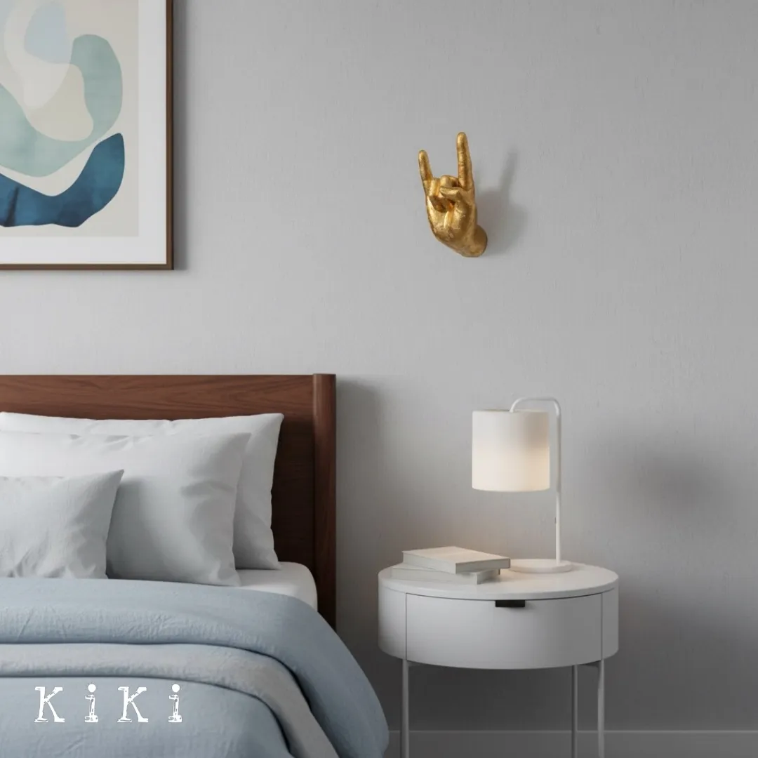 Kickra Artistic Hand Form Wall Decor - Modern Industrial Style Decor for Interior Spaces KL2347