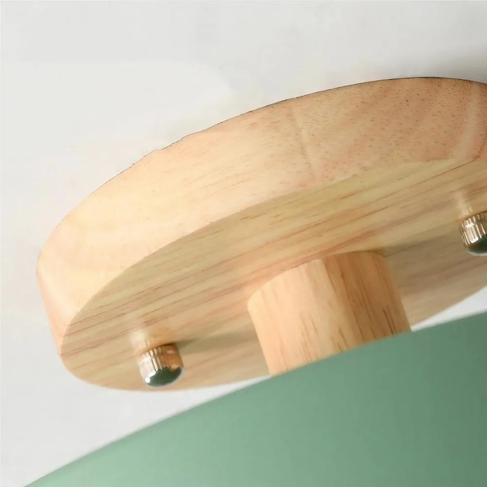 Scandinavian Design Round Wooden Ceiling Light KL37