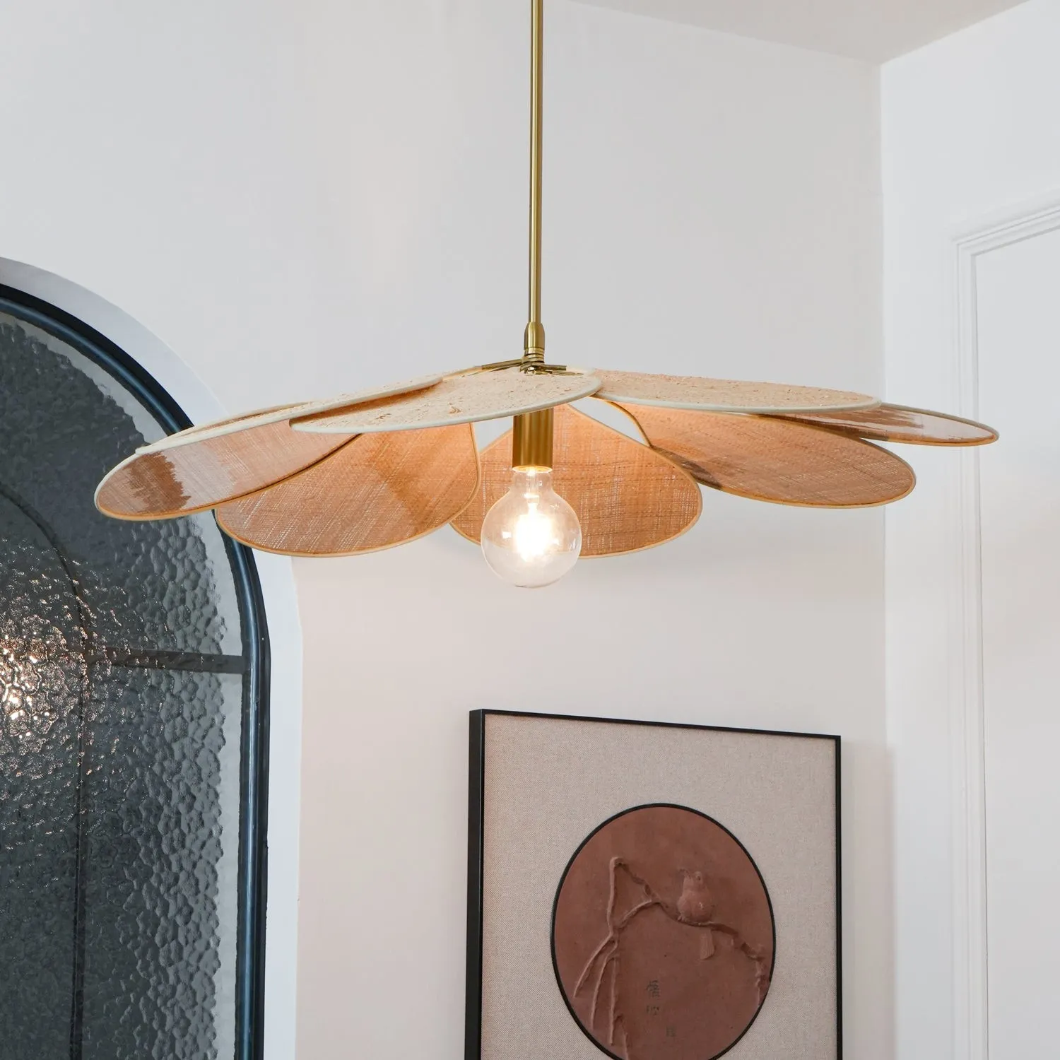 Petals Bloom Rattan Pendant Lamp KL574