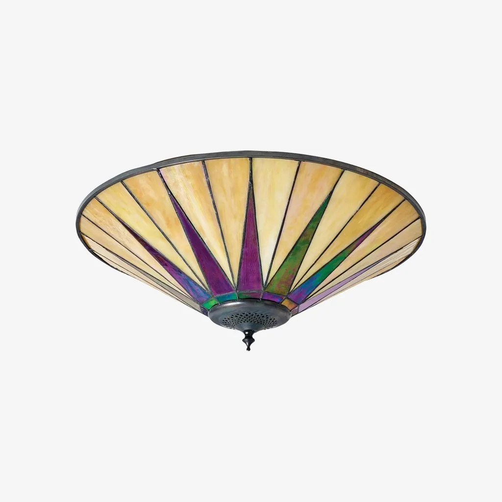 TF Dark Star Design Stained Glass Ceiling Light - Versatile Lighting for Living Room KL1989