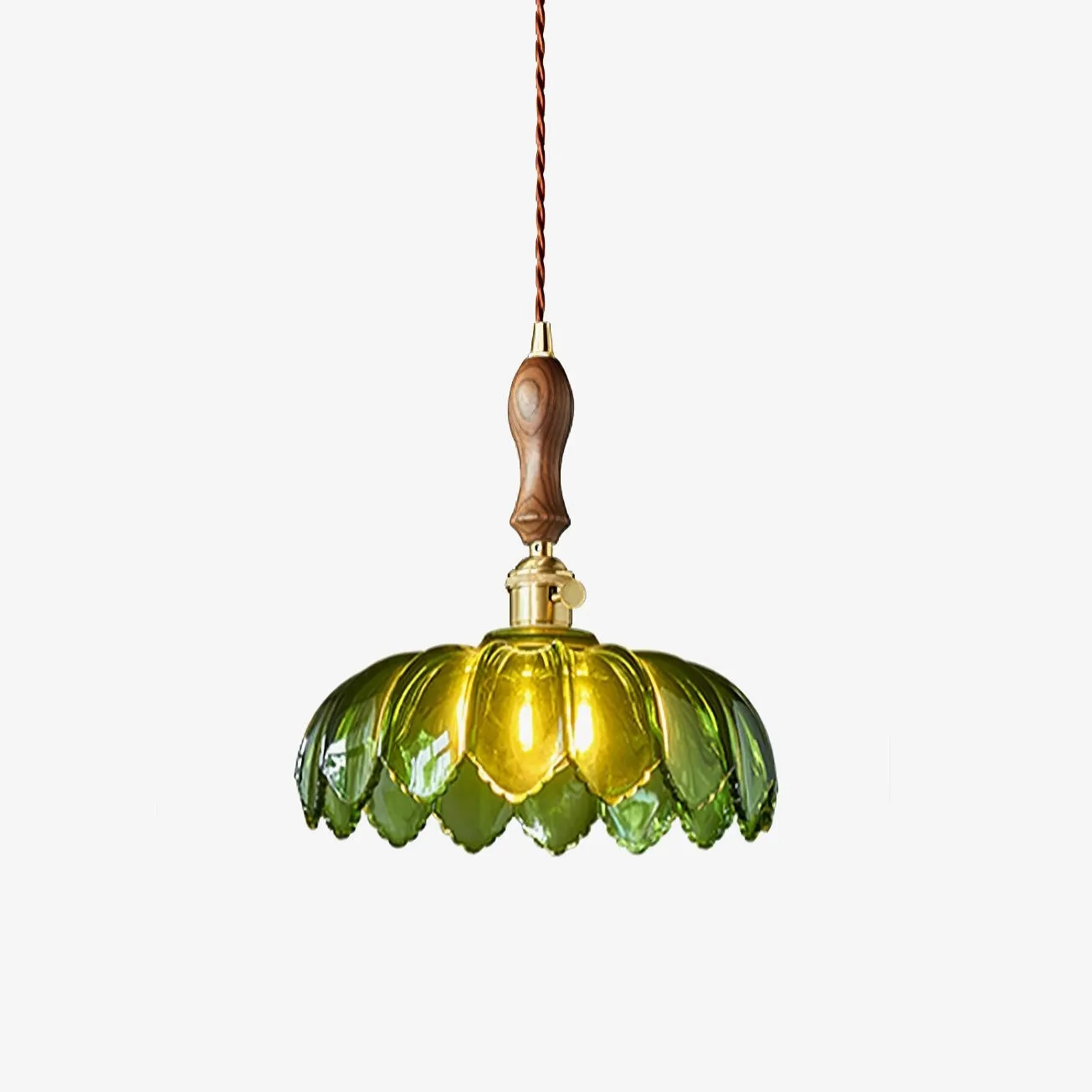 Retro Petal Green Pendant Lamp KL452