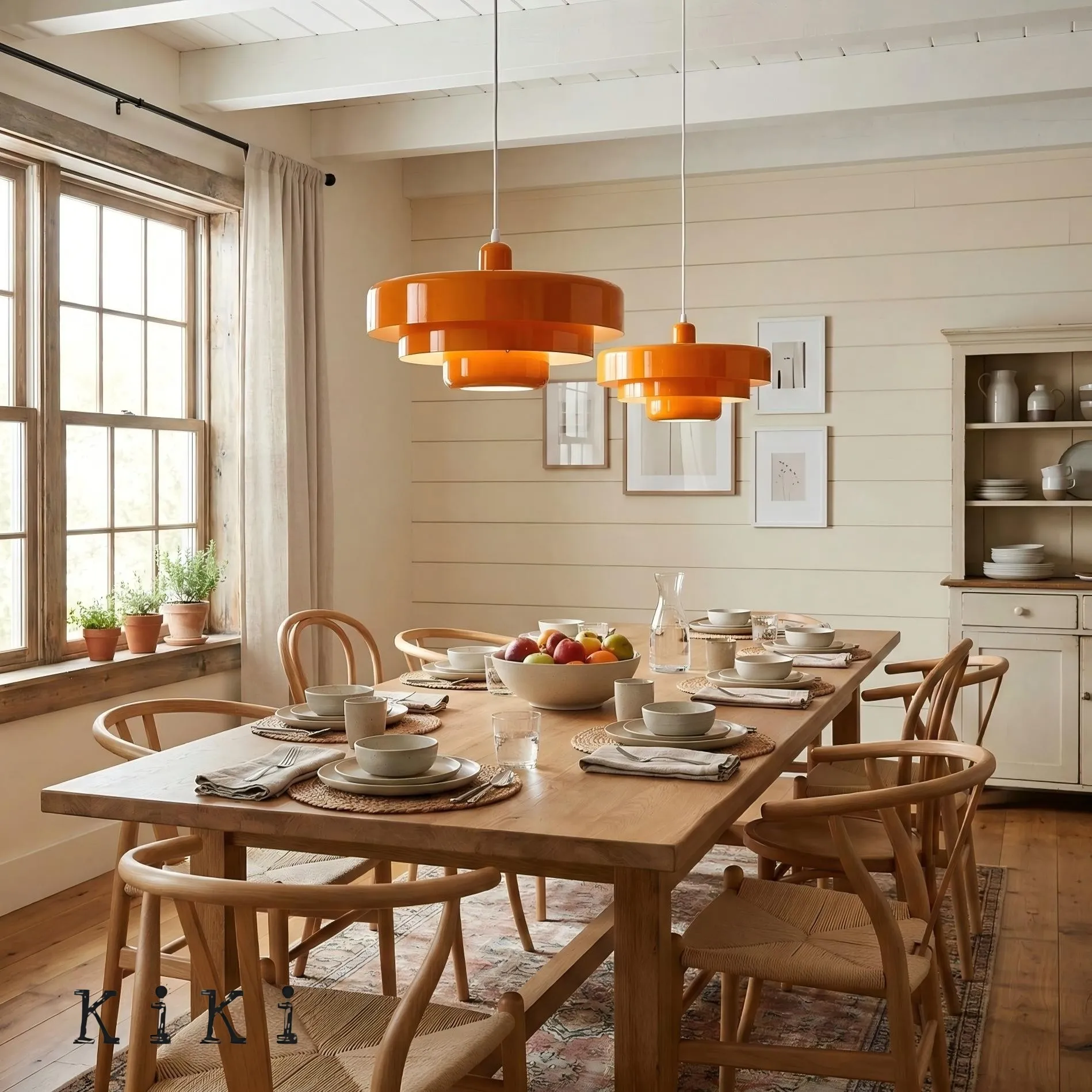 3 Tiers Bauhaus Nordic Macaron Pendant Light - Modern Pendant and Ceiling Light for Living Room KL30