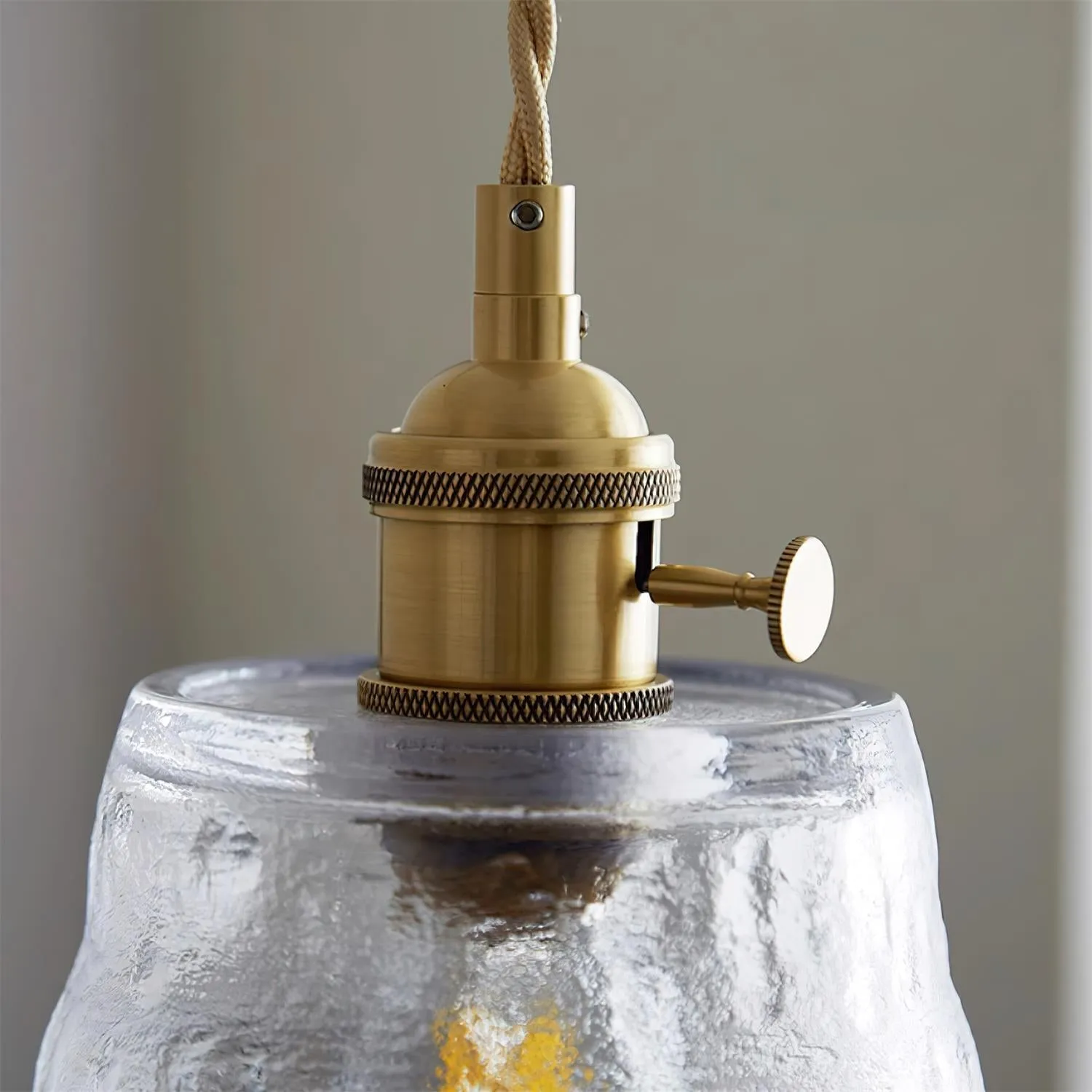 Retro Small Cup Glass Pendant Lamp KL292