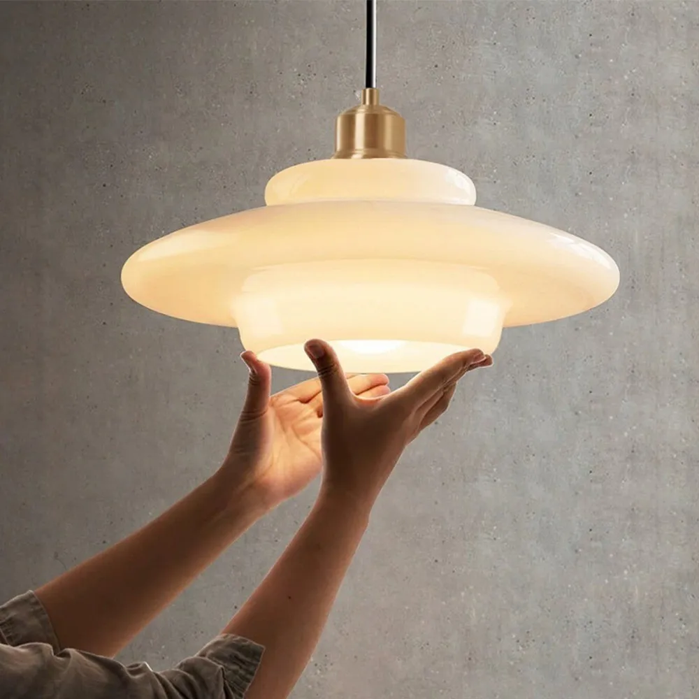 Retro Layer Glass Pendant Light - Hanging Lighting for Home Use KL46