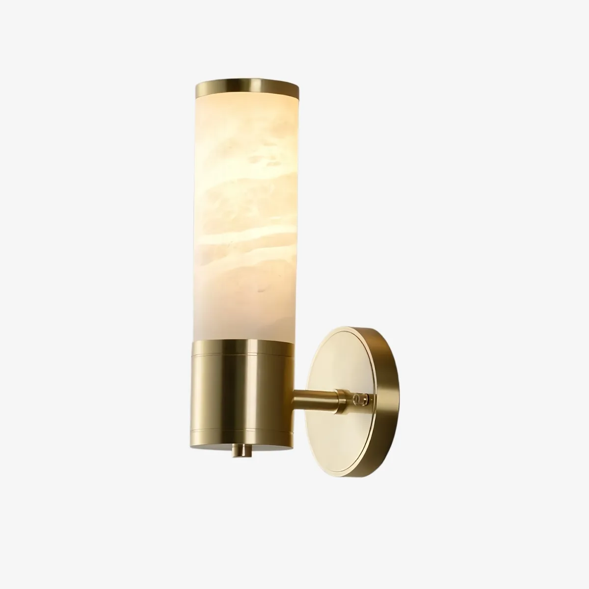 Nexorae Modern Alabaster Wall Lamp Sculptural Vertical Design For Living Room Bedroom Hallway KL2285
