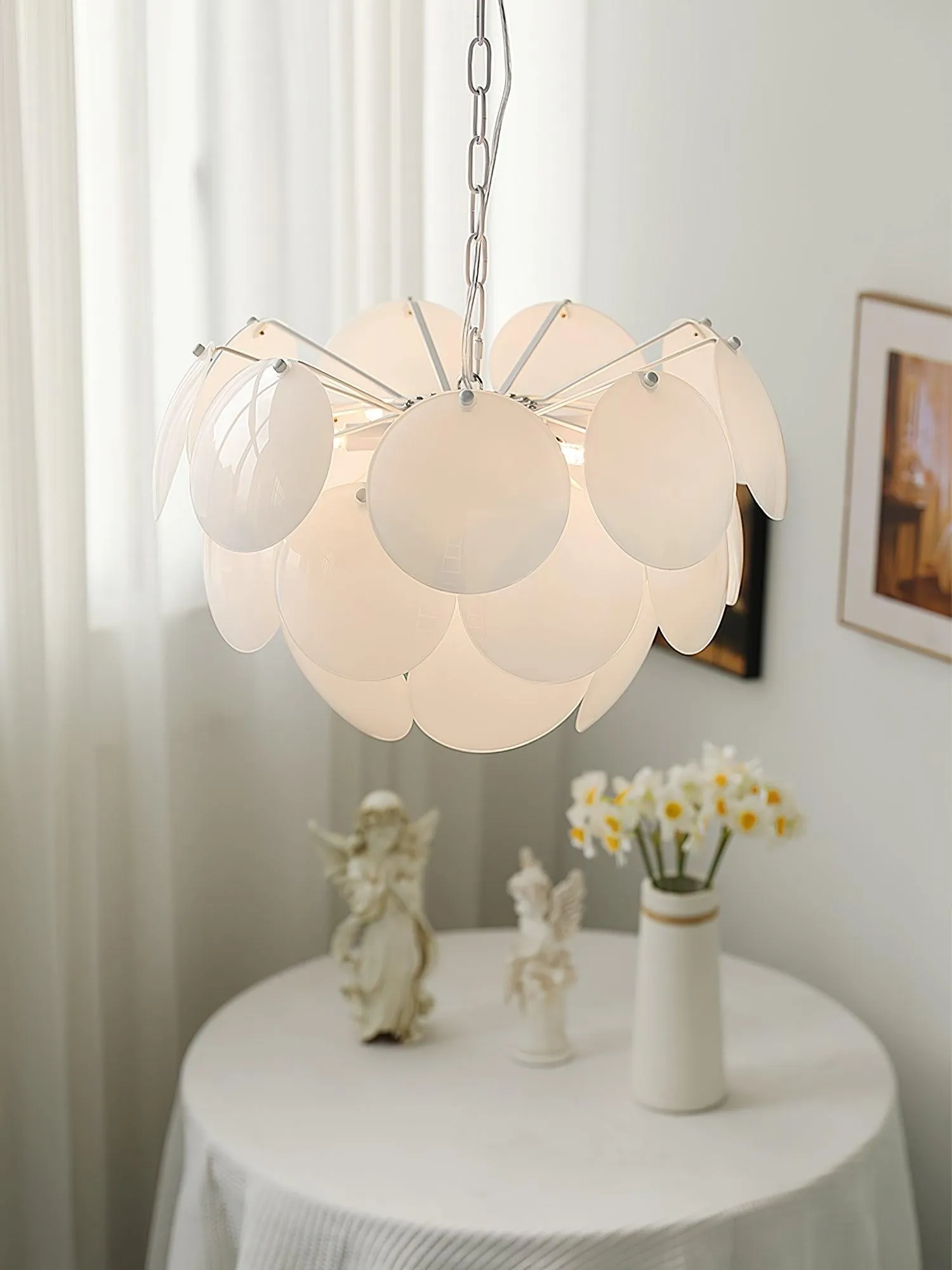 Luxury Fashion Luminous Petal Glass Chandelier KL472