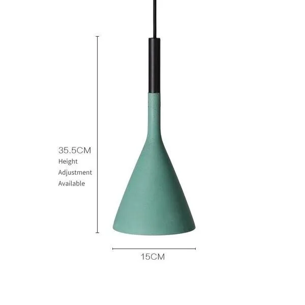Aplomb Concrete Pendant Lamp - Minimalist Design Lighting for Dining Room and Office