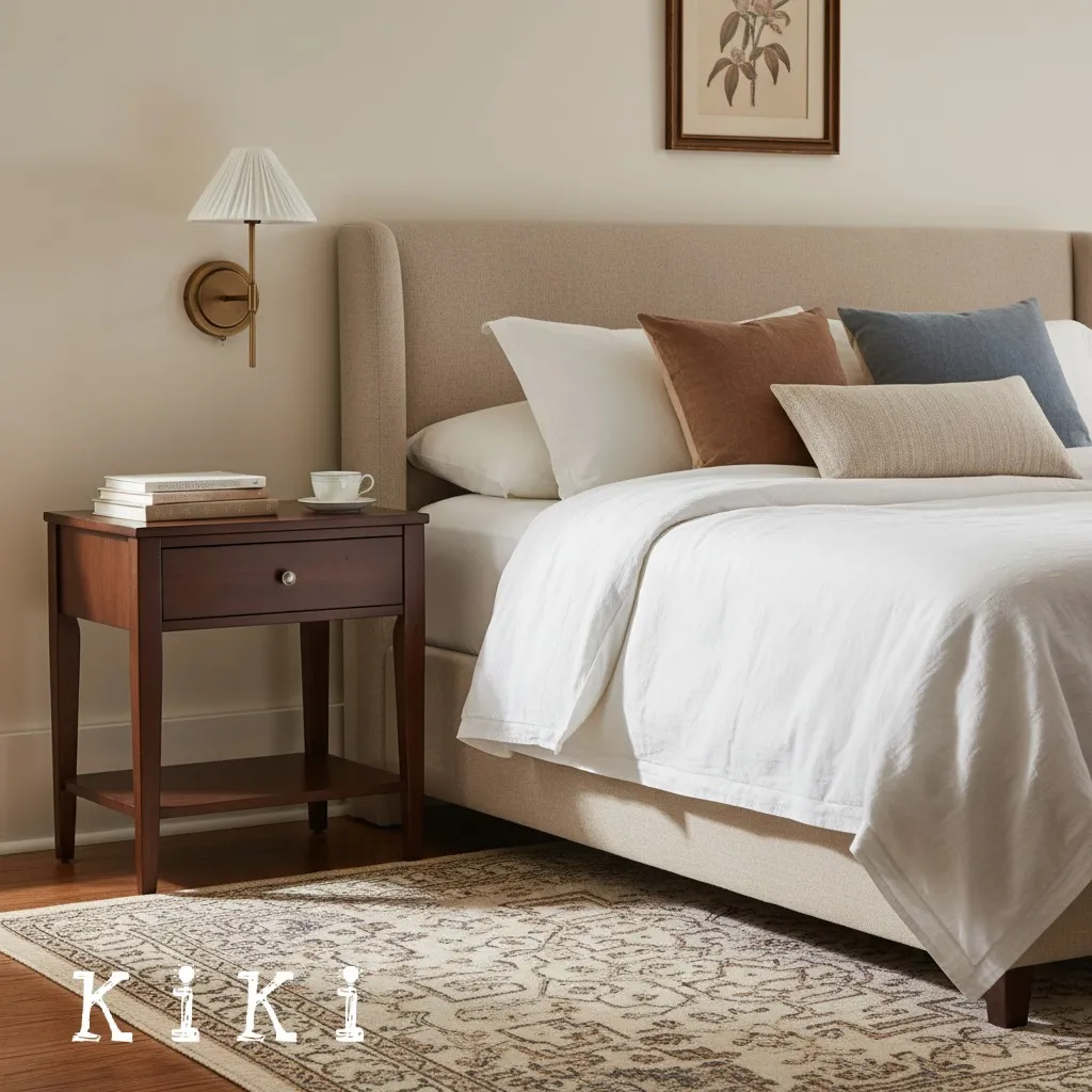 Blossine Linen Scalloped Wall Light – Modern Soft Fabric Lamp for Hallway or Bedroom KL1570