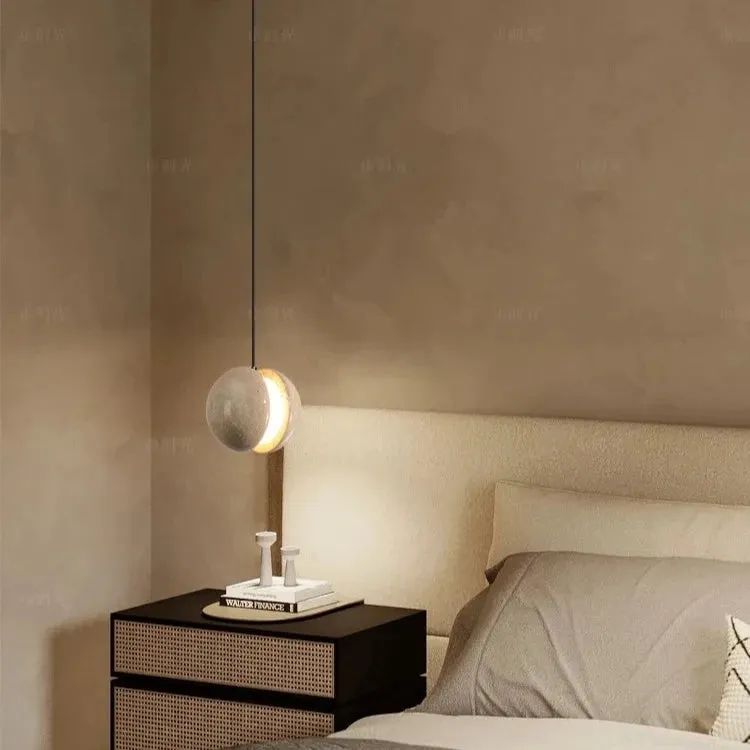 Travertine Lunar Pendant Light D918
