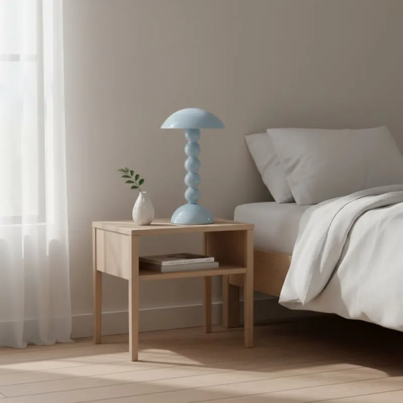 Modo LED Table Lamp - Orb-Stacked Base Mushroom Shade Perfect for Living Room or Bedroom KL1653