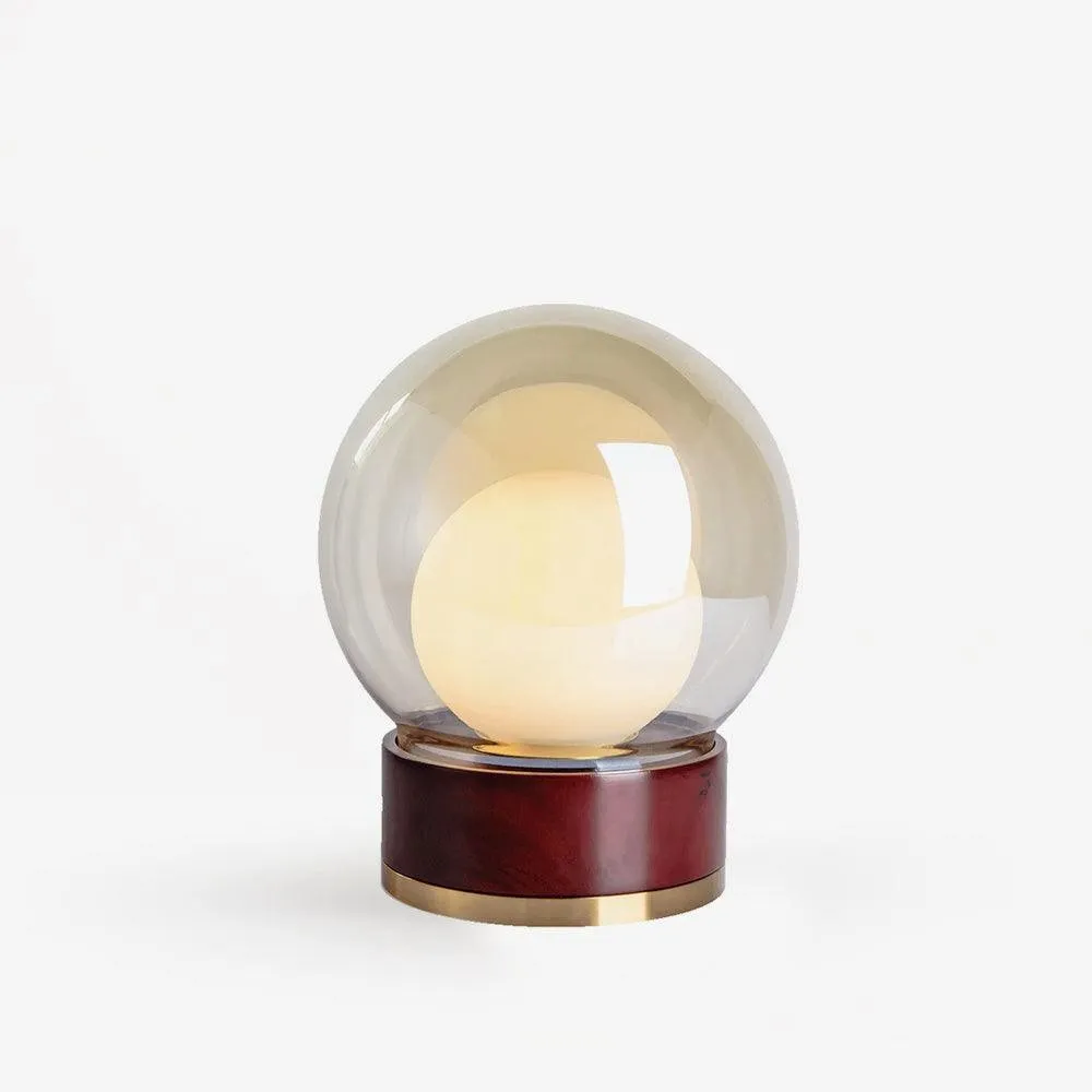 Simple Creative Wood Orb Table Lamp KL615