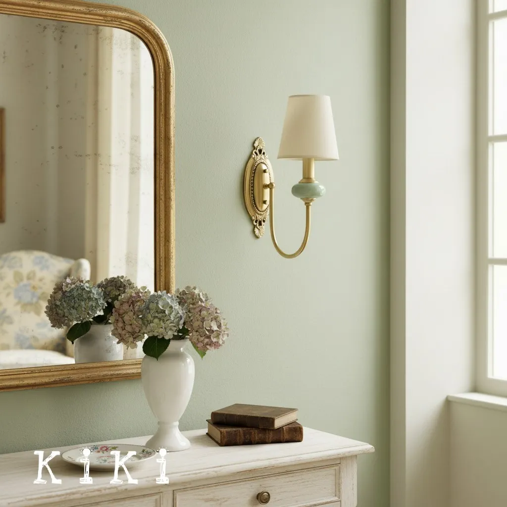Retro Fabric Wall Sconce – Vintage Style Wall Lamp Ideal for Bedroom & Hallway KL1116