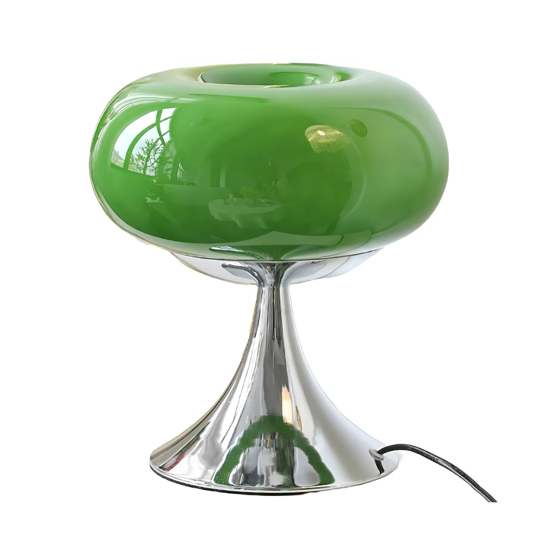 Lollora Apple Metal Glass Table Lamp - Soft Mood Lighting for Nightstand and Study KL128