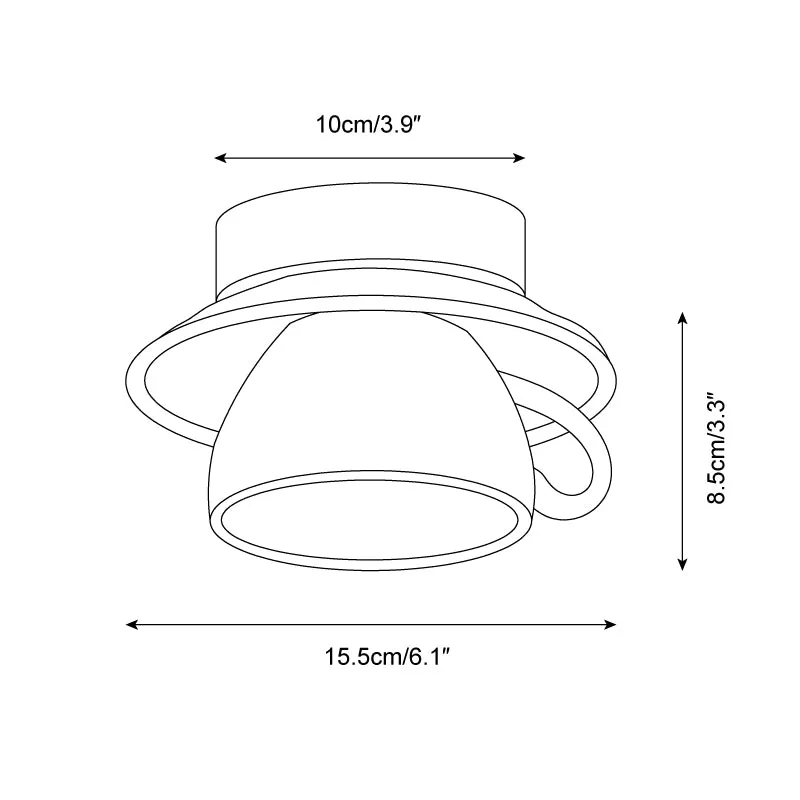 Teacup Ceiling Lamp D130