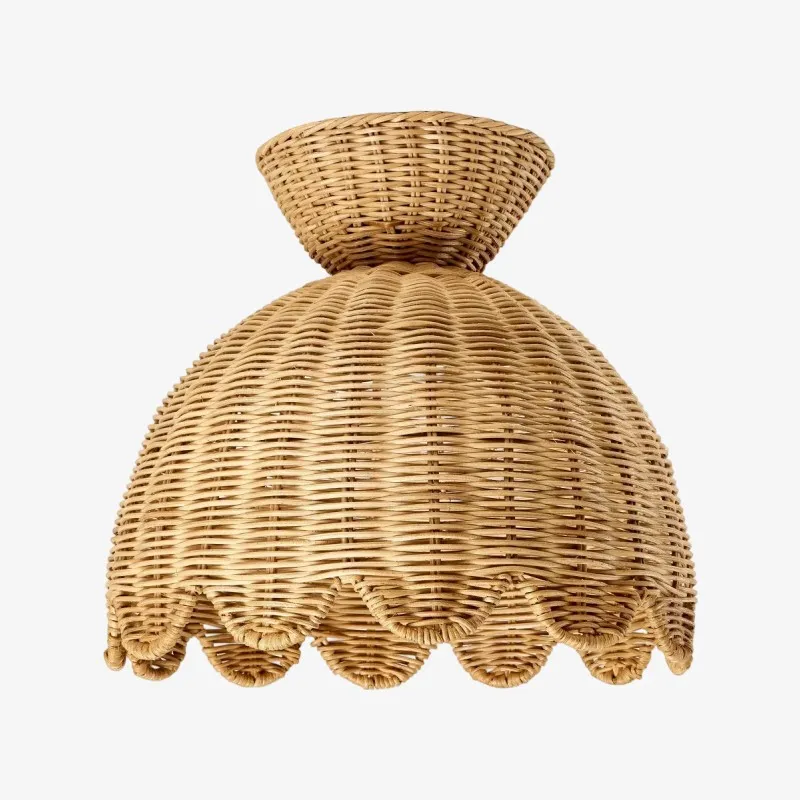 Rattalia Ceiling Light - Sculptural Flower Design in Natural Style for Kitchen Island KL2230