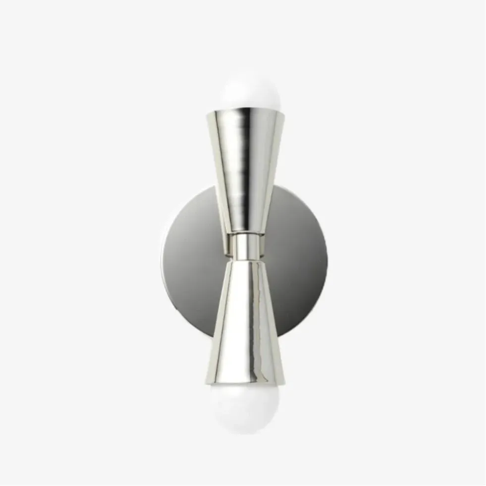 Pyralis Dual Lights Streamlined Metal Wall Lamp - Contemporary Light for Bedroom or Hallway KL1457