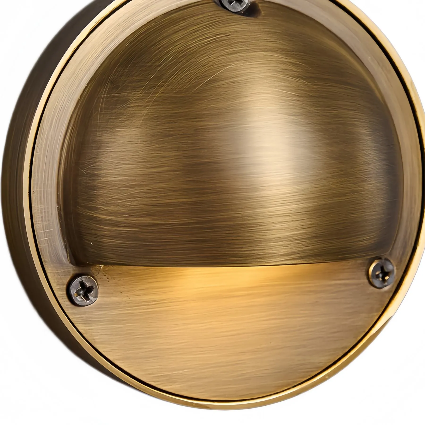 Ardelume Industrial Brass Wall Lamp - Weathered Metal Minimalist Indoor Sconce KL2368