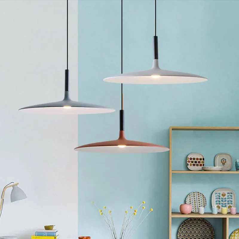 Aplomb Large Pendant Lamp - Minimalist Resin LED Pendant Light for Kitchen