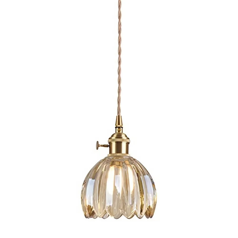 Vintage Glass Flower Pendant Light KL61