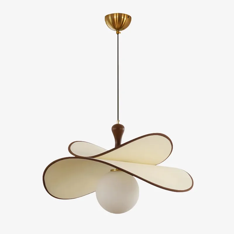 Orrise Floating Glass Globe Pendant with Metal Accents - Modern Minimalist lights for Kitchen and Dining Rooms KL2124