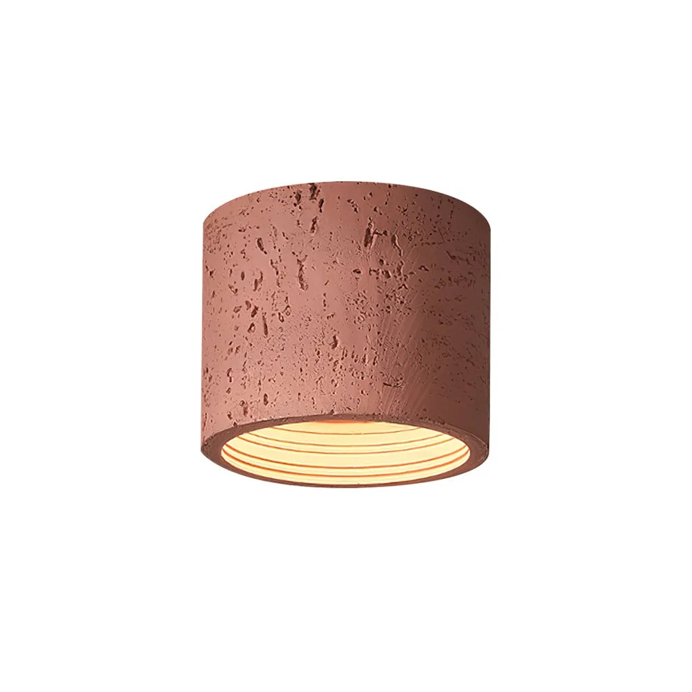 Modern Wabi-Sabi Cylindrical Ceiling Lamp KL284