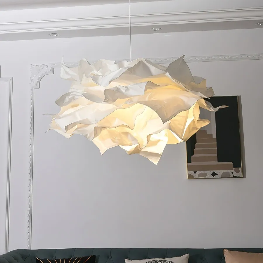 White Flower Cloud Paper Pendant Light KL119