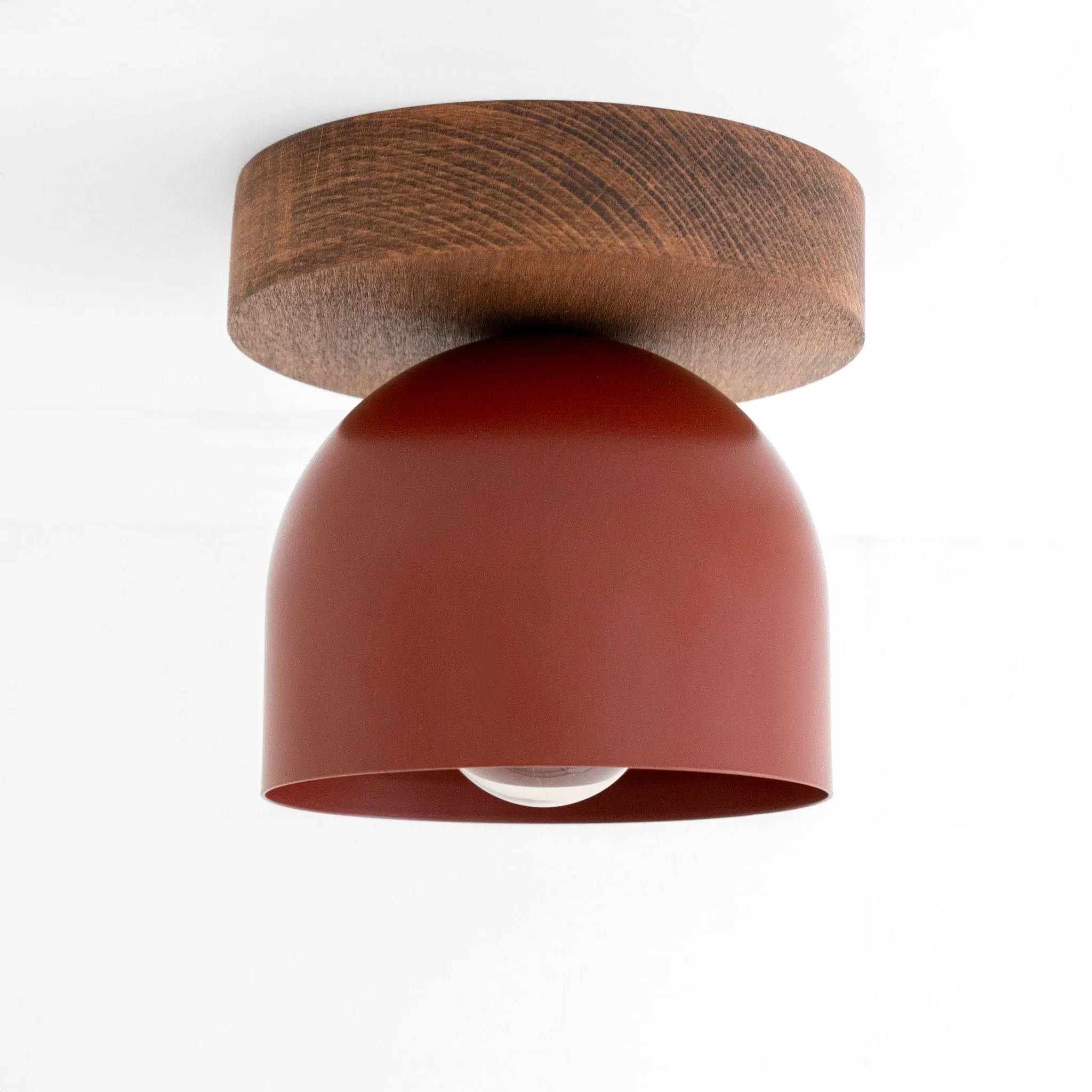 Metio Dome Modern Rustic Ceiling Light - Wooden and Metal Fusion KL1501